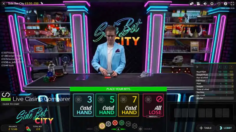 Side Bet City Evolution Live Review Philippines 2026: The Poker-Hand Side Bet Game